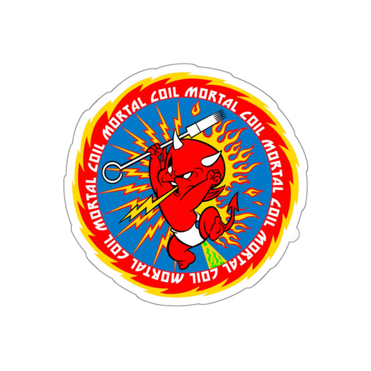 Mortal Coil Rock Roll Deviled Die-Cut Sticker